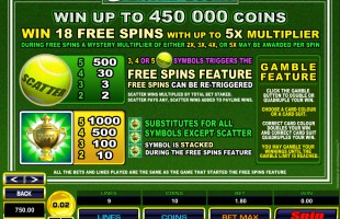 Machine à sous Centre Court gratuit dans Microgaming casino Machine à sous Centre Court gratuit dans Microgaming casino